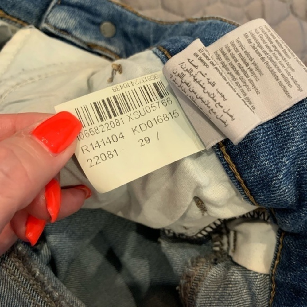 Mavi Distressed Alissa Ankle Jean - High Rise Super Skinny - Picture 8 of 8